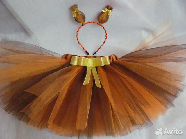 Хвостик лисы из фатина своими руками 15
