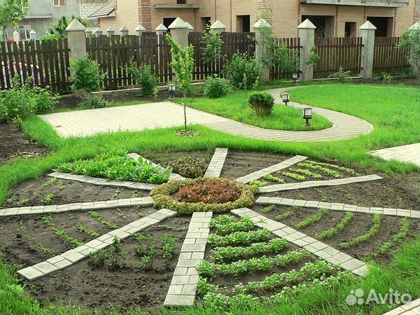 Ландшафтный дизайн своими руками фото на огороде