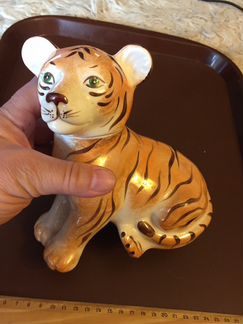 Тигр, статуэтка-штоф.Керамика