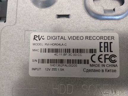 Видеонаблюдение Rvi-hdr04la-c c камерами