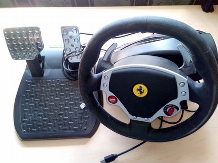 Игровой руль с педалями Ferrari F430