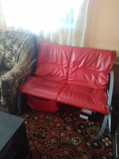 Кресло и диван для парикмахерской