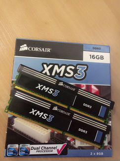 Оперативная память DDR 3 Corsair 16 Gb (2x8 Gb)