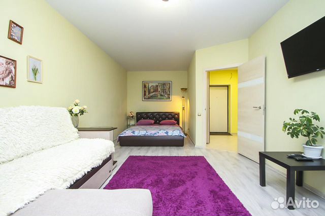 

1-к. квартира, 45 м², 2 кровати