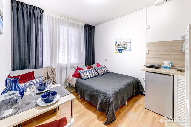

Квартира-студия, 18 м², 2 кровати