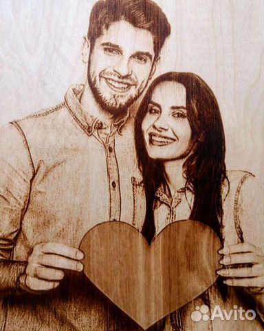 Выжигание портретов по дереву