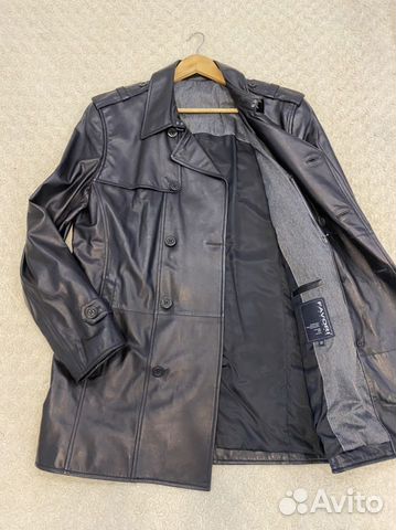 Кожаный пиджак мужской 50 размер