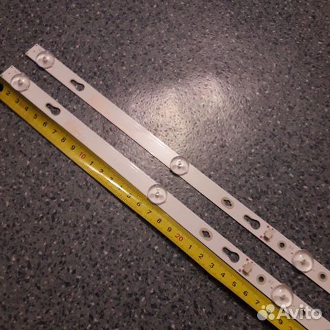 Подсветка 32HR332M05A7 2линейки по 5 Led 6V 562mm