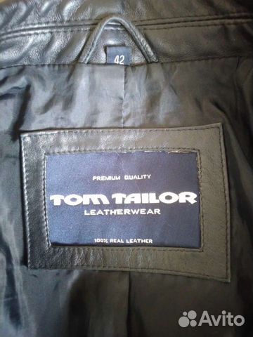 Мужской кожаный френч Tom tailor