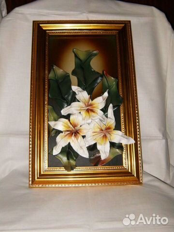 Картина из кожи