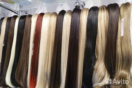 Натуральные волосы на заколках, трессах, лентах