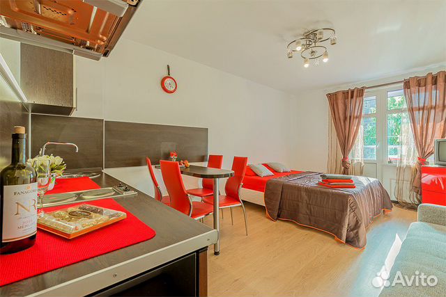 

1-к. квартира, 28 м², 2 кровати