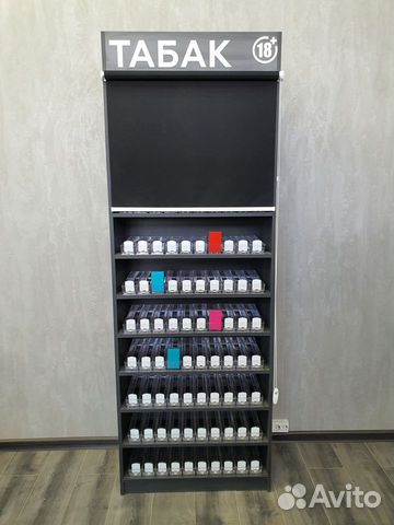 Шкаф для сигарет 100 позиций с рулонной шторой