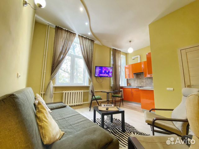 

Квартира-студия, 38 м², 2 кровати