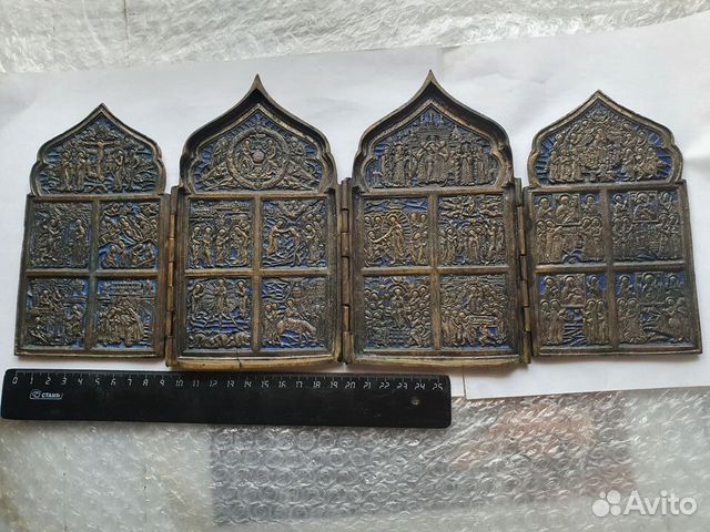 Складень четырёхстворчатый с двунадесятыми праздни