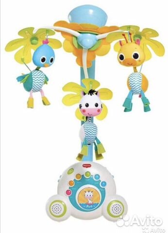 Мобиль в кроватку тини лав+ батарейки