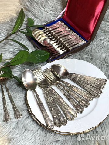 Ложки вилки мельхиор