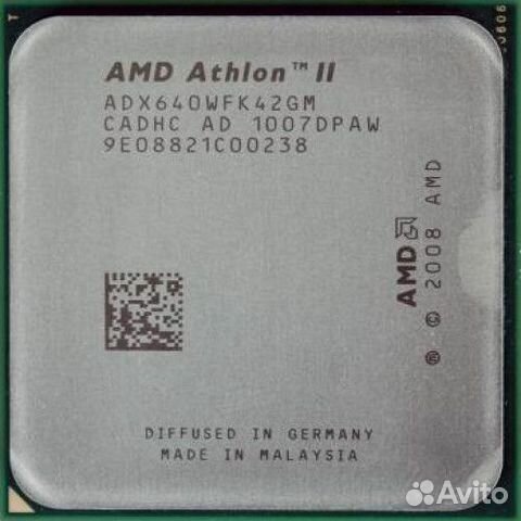 Процессор AMD Athlon II X4 640 (AM3, 3.0Ghz, 4c/4t