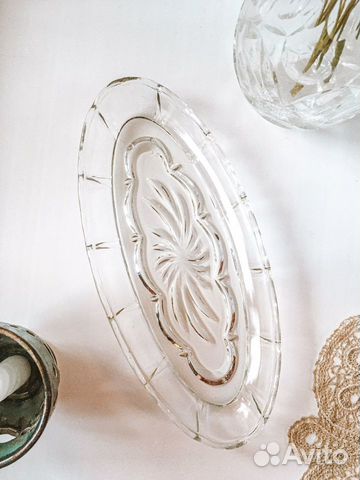 Стеклянные селедочницы СССР