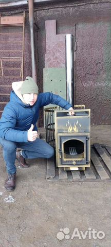 Печь для бани с баком
