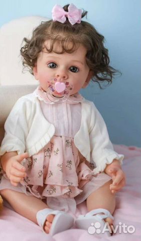 Кукла Реборн Мира, 55 см силикон