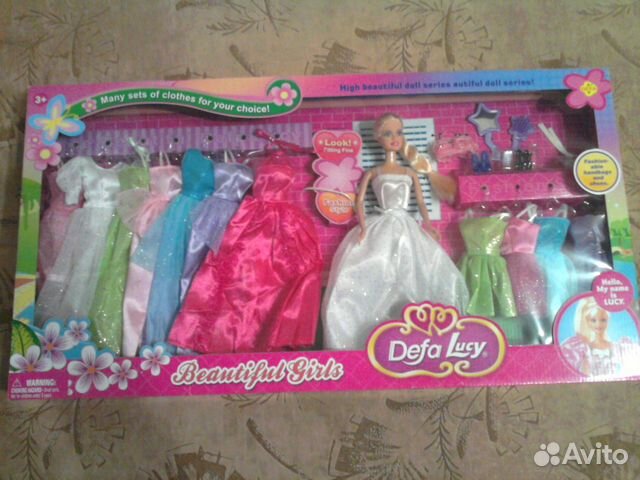 Кукла+12 платьев и аксесуары