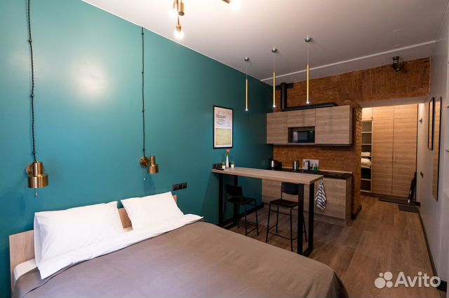 

Квартира-студия, 30 м², 1 кровать