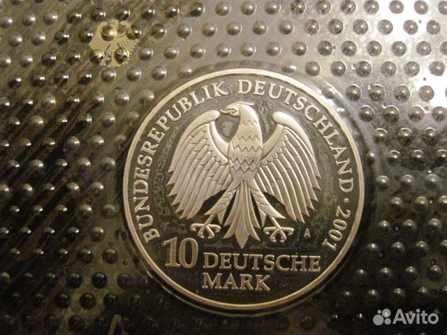 Серебряная монета 10 марок 2001год. фрг Серебряная монета 10 марок 2001год. фрг