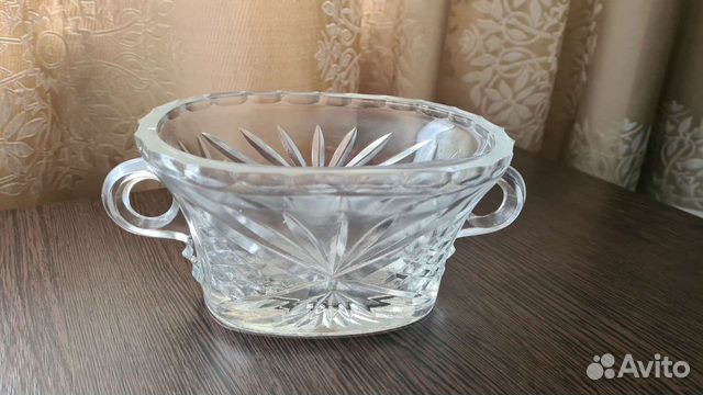 Конфетница хрустальная