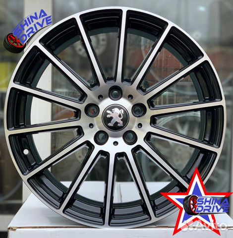 Диски Peugeot R18 5x108 Black Gloss Groove