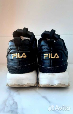 Кроссовки fila Disruptor II metallic flag, черные