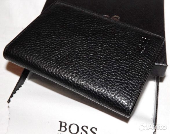 Обложка кожаная для паспорта H. Boss black 305 new Обложка кожаная для паспорта H. Boss black 305 new