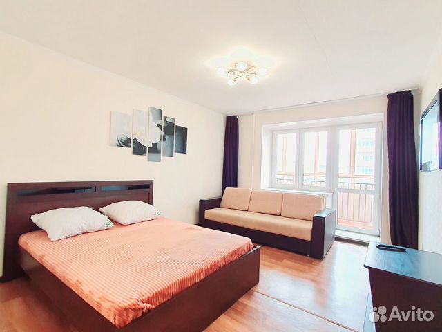 

1-к. квартира, 43 м², 2 кровати