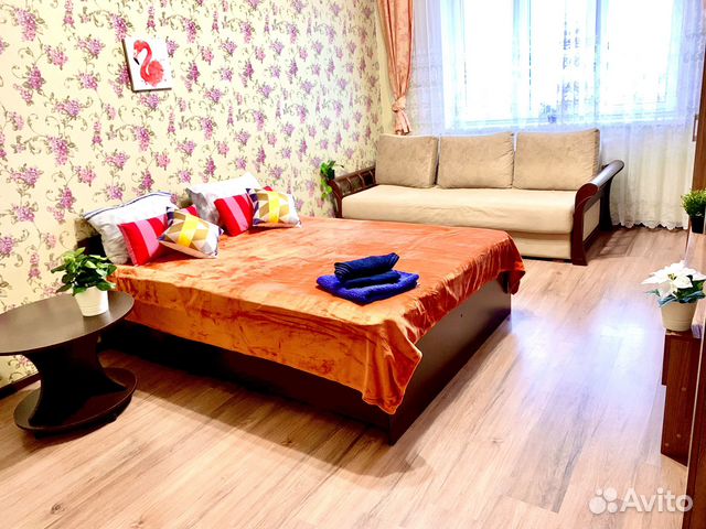 

1-к. квартира, 45 м², 2 кровати