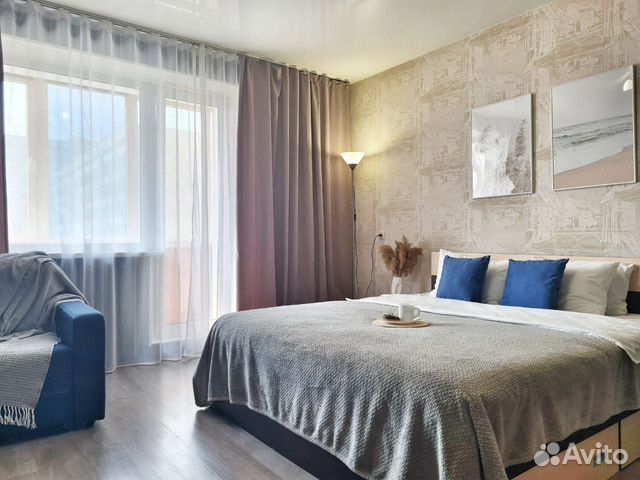 

1-к. квартира, 42 м², 2 кровати