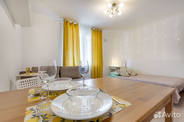 

Квартира-студия, 27 м², 2 кровати