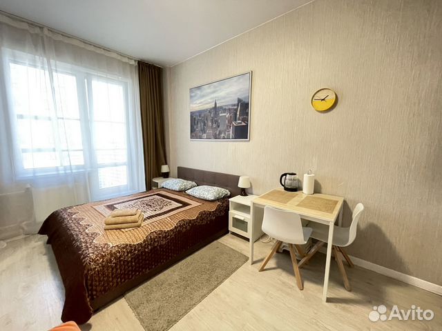 

Квартира-студия, 27 м², 2 кровати