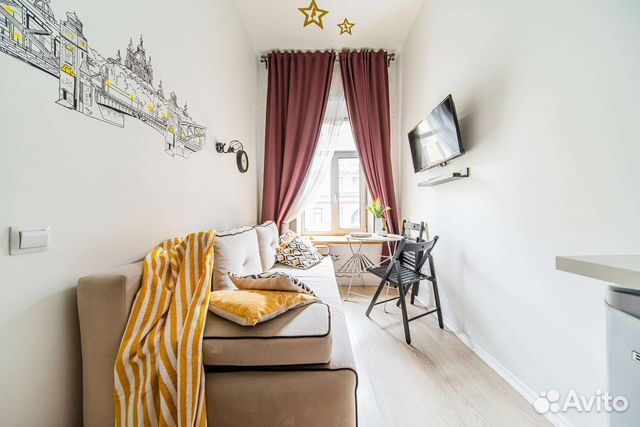 

Квартира-студия, 19 м², 2 кровати