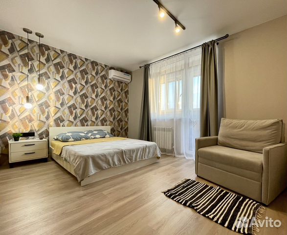 

Квартира-студия, 34 м², 2 кровати