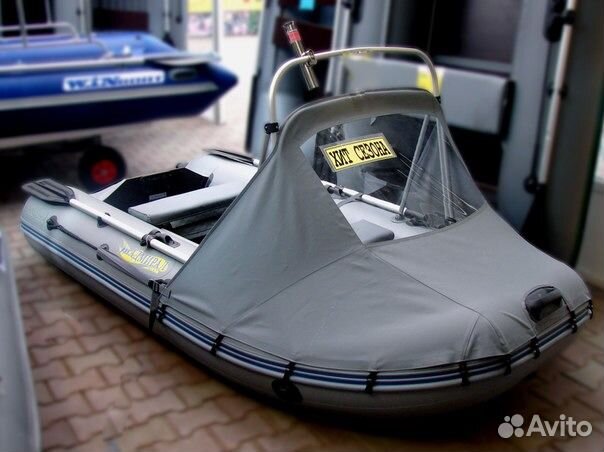 Носовой тент для лодки, комбинированный, стояночны