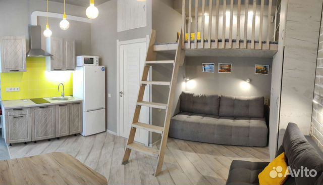 

Квартира-студия, 20 м², 3 кровати
