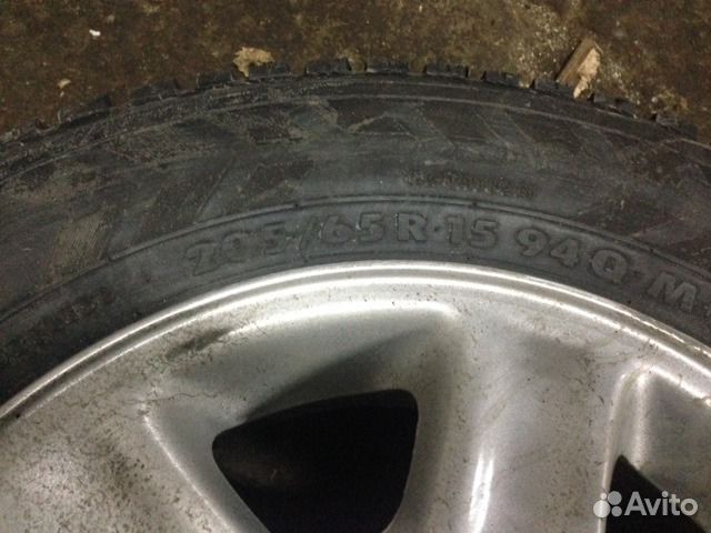 Колесо с резиной 205/65 R15 зима на Freelander 1 Колесо с резиной 205/65 R15 зима на Freelander 1