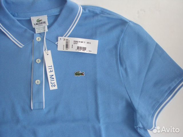 Lacoste Поло размер L(6), XL (7) slim Fjord