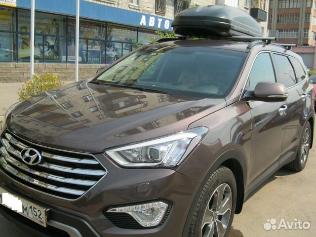 Багажник бокс на крышу Hyundai Santa Fe (2012)