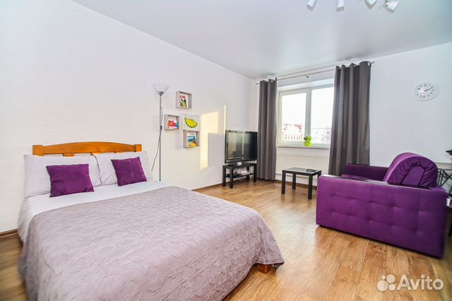 

Квартира-студия, 34 м², 2 кровати