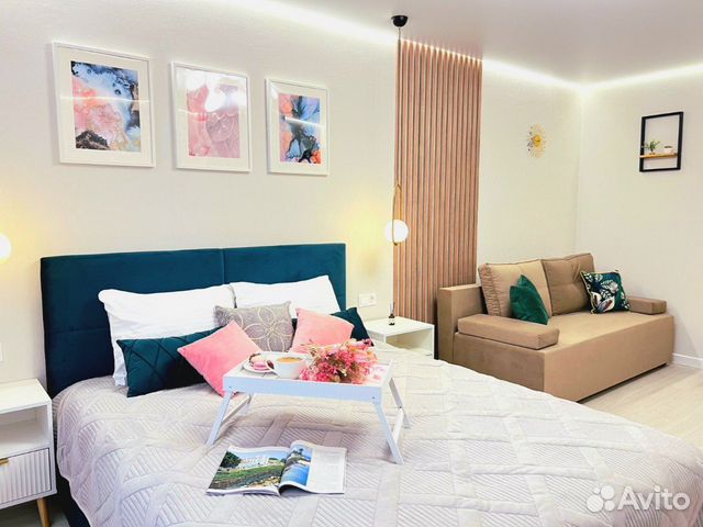 

1-к. квартира, 43 м², 2 кровати