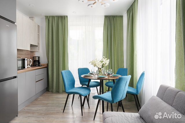 

1-к. квартира, 46,4 м², 3 кровати