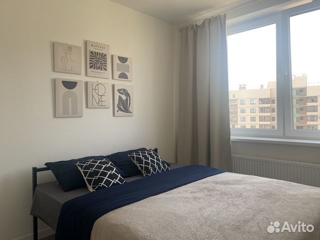 

1-к. квартира, 38 м², 2 кровати