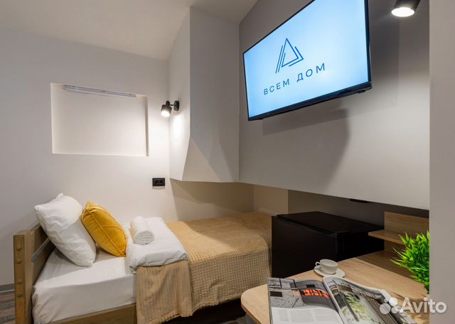 

Квартира-студия, 13 м², 1 кровать
