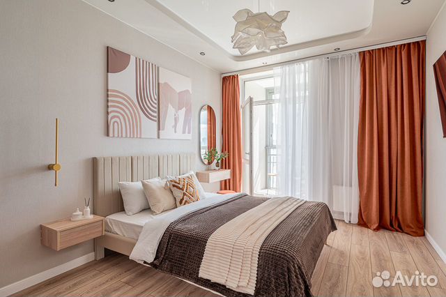 

1-к. квартира, 42 м², 2 кровати